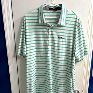 RLX striped polo. Shirt was well kept. Embroidered logo and loop label present